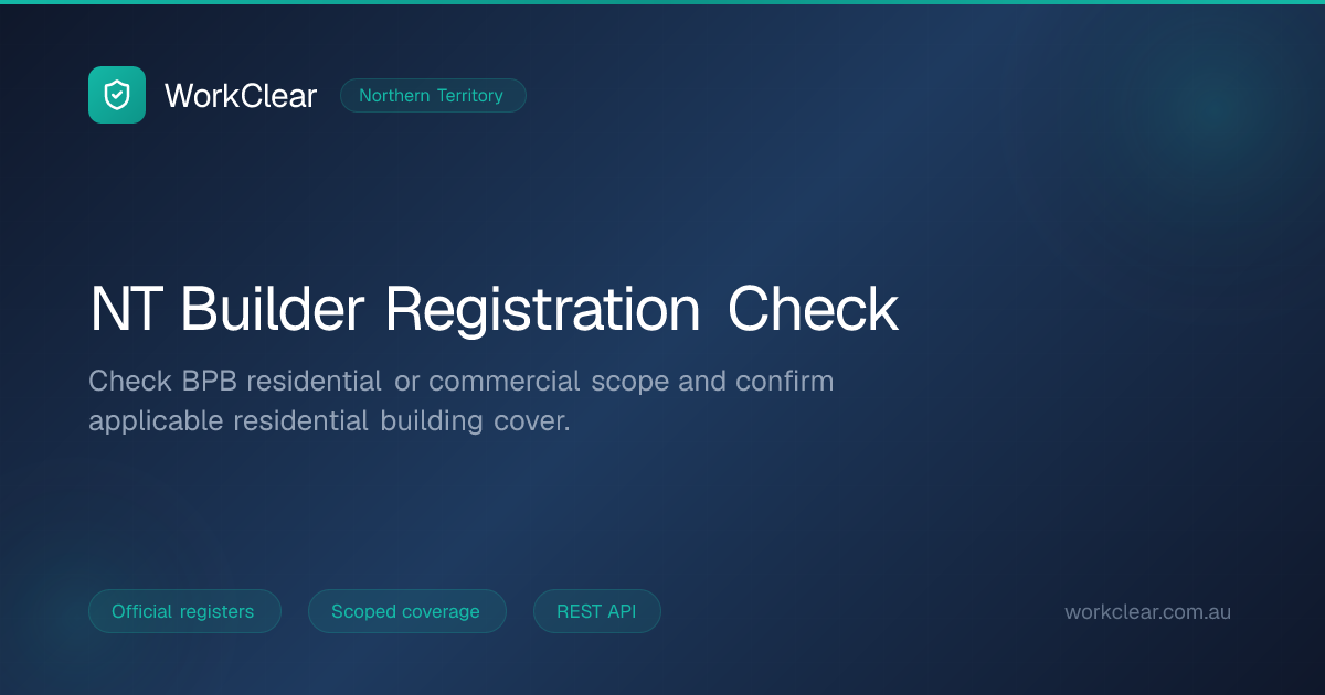 How to Verify a Contractor Licence in Northern Territory (NT ...